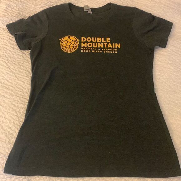 GYPSY STUMPER IPA, DOUBLE MOUNTAIN BREWERY, ladies large T, cotton/poly blend, - Picture 1 of 10